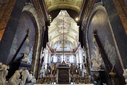 France, Meurthe et Moselle, Nancy, Notre-Dame-de-Bonsecours-de-Nancy church by the architect Héré which houses the tombs of Catherine Opalinska and Stanislas Leszczynski