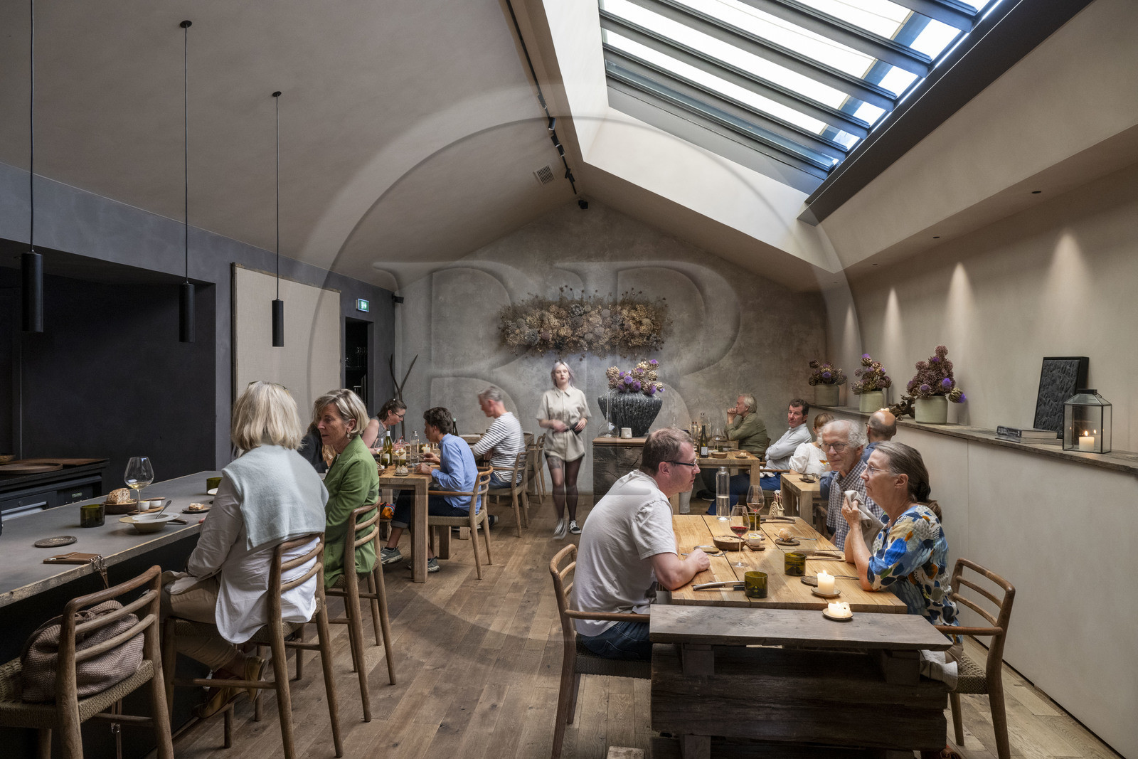 France, Côte-d'Or (21), Dijon, zone classée Patrimoine Mondial de l'UNESCO, restaurant Cibo du chef étoilé Angelo Ferrigno