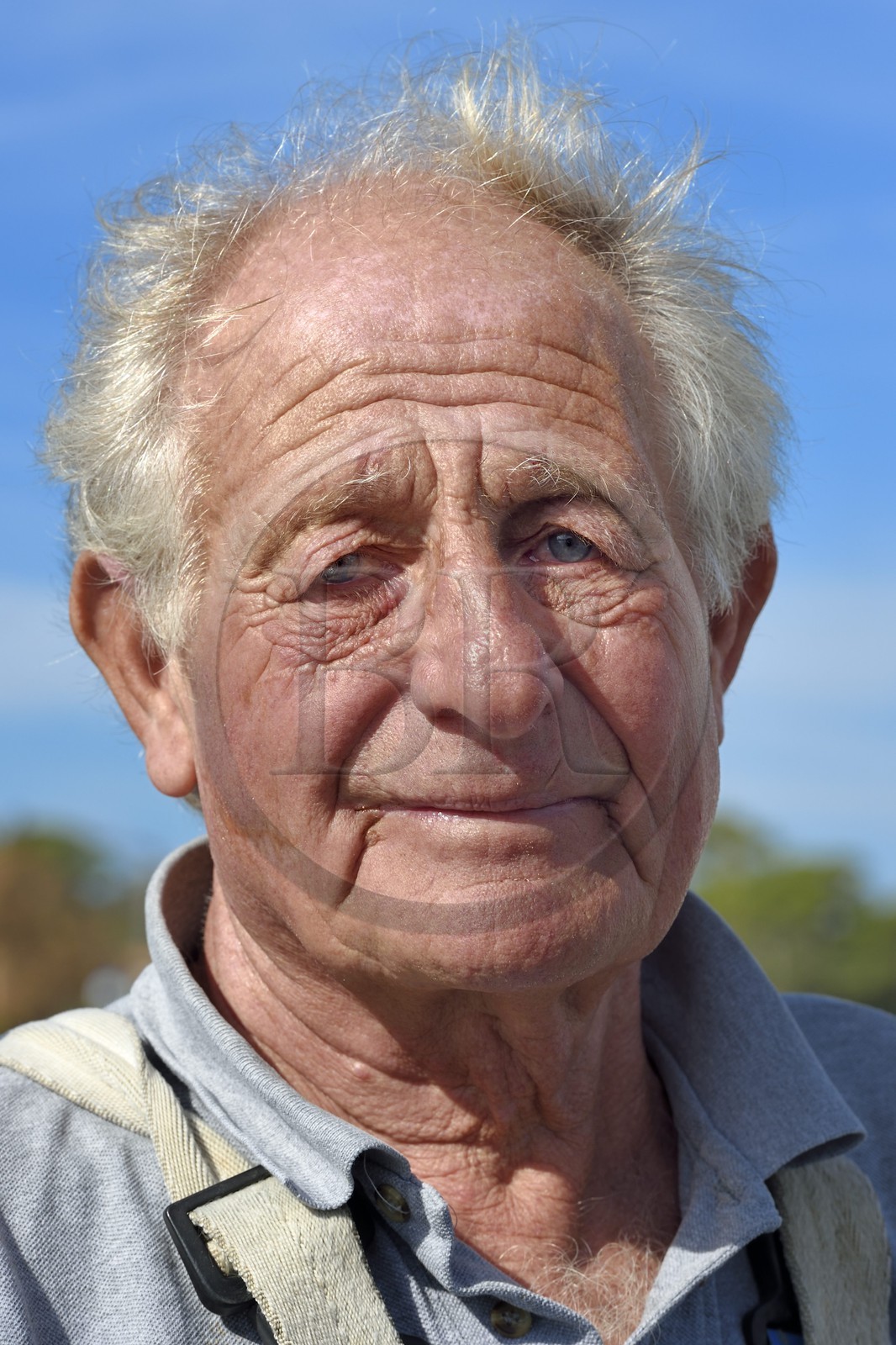 France, Var (83), Iles d'Hyères, parc national de Port Cros, Ile de Porquerolles, Bernard Samuel dit Sam le pêcheur