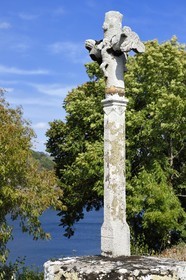 France, Aveyron, peninsula of Laussac, reservoir of the Sarrans dam
