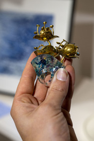 France, Nièvre, Nevers, La Verrière, designer boutique, Elle Chante ring by jewelry designer Manon Pignon (Desmée Bijoux)