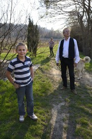 France, Var (83), Provence Verte, Bras, vers Saint-Maximin-la-Sainte-Baume, la maison d'hôtes Le Peyrourier, une campagne en Provence