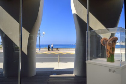 France, Alpes-Maritimes (06), Menton, le musée Jean Cocteau construit en 2008 par l'architecte Rudy Ricciotti