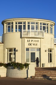 France, Calvados, Pays d'Auge, Deauville, Le Point de Vue is the former clubhouse of the Deauville Yacht Club designed by architect Georges Wybo