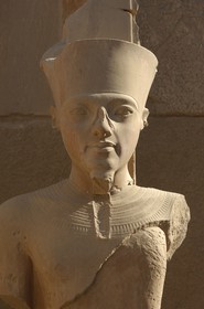 Egypt, Upper Egypt, Nile Valley, Luxor, Karnak Temple listed as World Heritage by UNESCO, 6th pylon, statue of Tuthmosis III