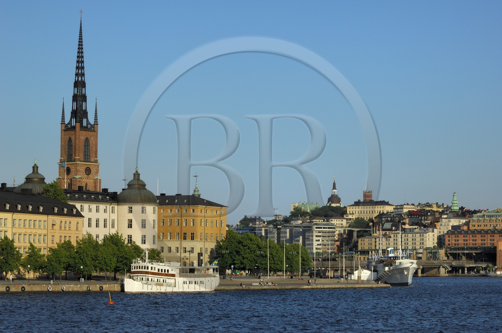Suède, Stockholm, île de Riddarholmen, l'église de Riddarholmen (en suédois Riddarholmskyrkan)