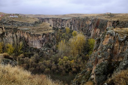Turquie, Anatolie Centrale, province de Nevsehir, Cappadoce classée Patrimoine Mondial de l'UNESCO, Ihlara, vallée de Peristrema