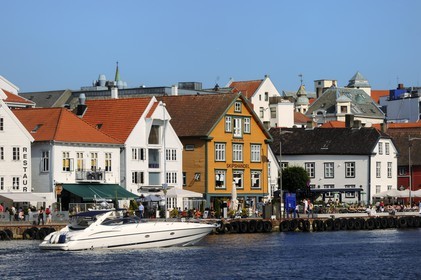 Norvège, Rogaland, Stavanger, le vieux port (Vagen)