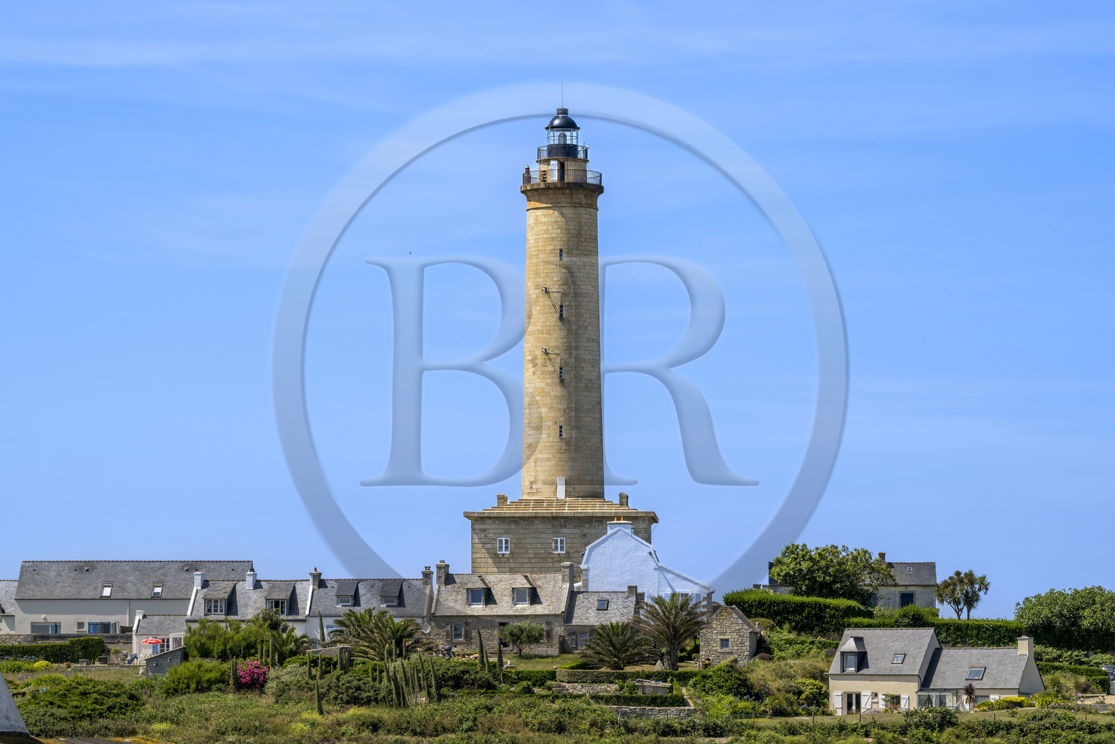 France, Finistère (29), Iles du Ponant, Ile de Batz, le phare mis en service en 1836