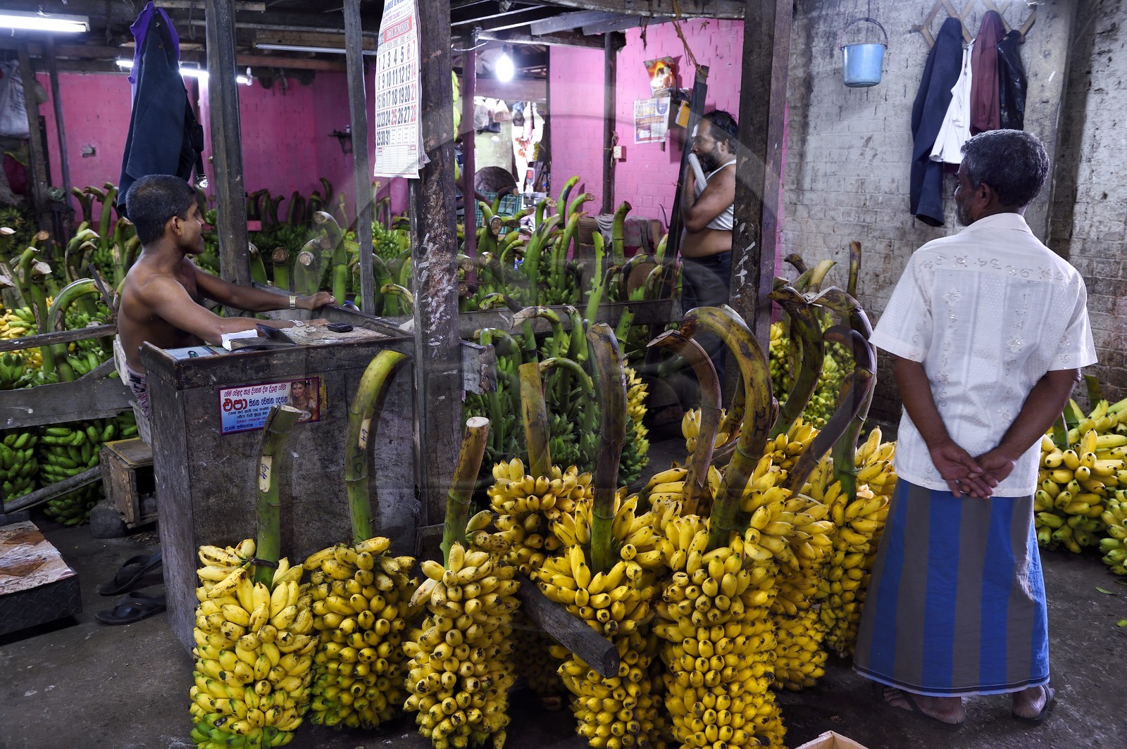 Sri Lanka, province de l'ouest, district de Colombo, Colombo, le marché de fruits et légumes Manning dans le quartier de Pettah