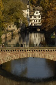 France, Bas Rhin (67), Strasbourg, quartier de la Petite France, les Ponts Couverts