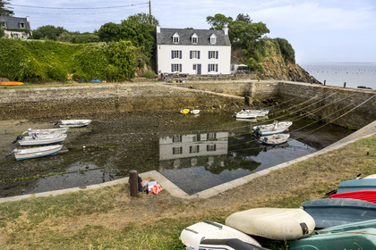 France, Morbihan, Groix Island, the small Port Lay