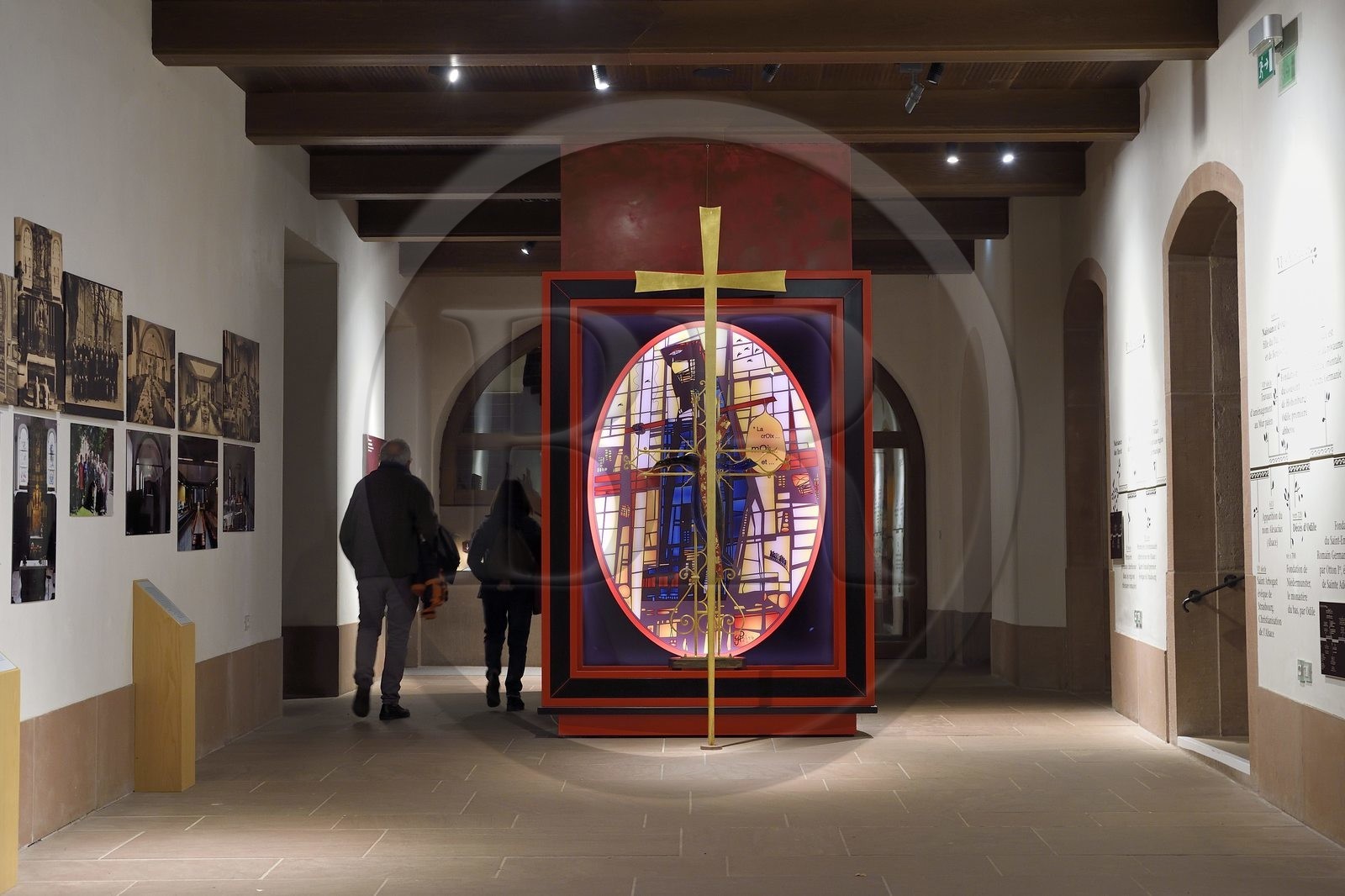 France, Bas-Rhin (67), Mont Saint-Odile, abbaye de Hohenbourg encore appelée couvent du Mont-Sainte-Odile