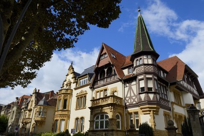 France, Moselle, Metz, Imperial district, Jugendstil villas on Avenue Foch