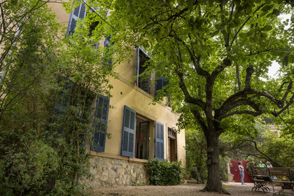 France, Bouches du Rhone, Aix en Provence, Paul Cezanne's studio on the Lauves hill, a country house-artist's studio and now a museum that the painter had built