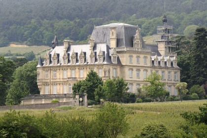 France, Côte d'Or (21), Brochon, le château construit par Stephen Liégeard