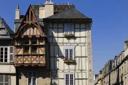 France, Finistère (29), Quimper, maisons médiévale rue Kéréon
