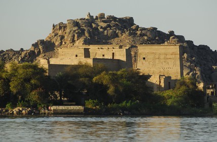 Egypte, Haute-Egypte, Nubie, vallée du Nil, Assouan, île d'Agilka, Philae classé Patrimoine Mondial de l'UNESCO, le temple d'Isis