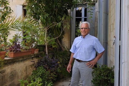 France, Hérault (34), Montpellier, centre historique, l'Ecusson, hôtel particulier Montcalm, François Castan actuel propriétaire