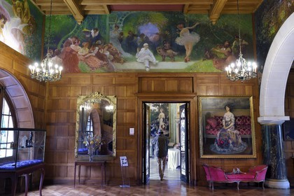 France, Pyrenees Atlantiques, Basque Country, Cambo les Bains, Villa Arnaga, the French author Edmond Rostand's house and museum, the Great Hall