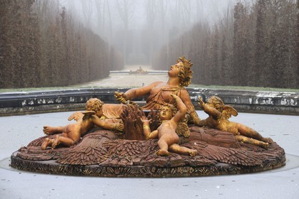 France, Yvelines, parc du Chateau de Versailles, listed as World Heritage by UNESCO, Ceres Basin also called the Summer Basin in Winter