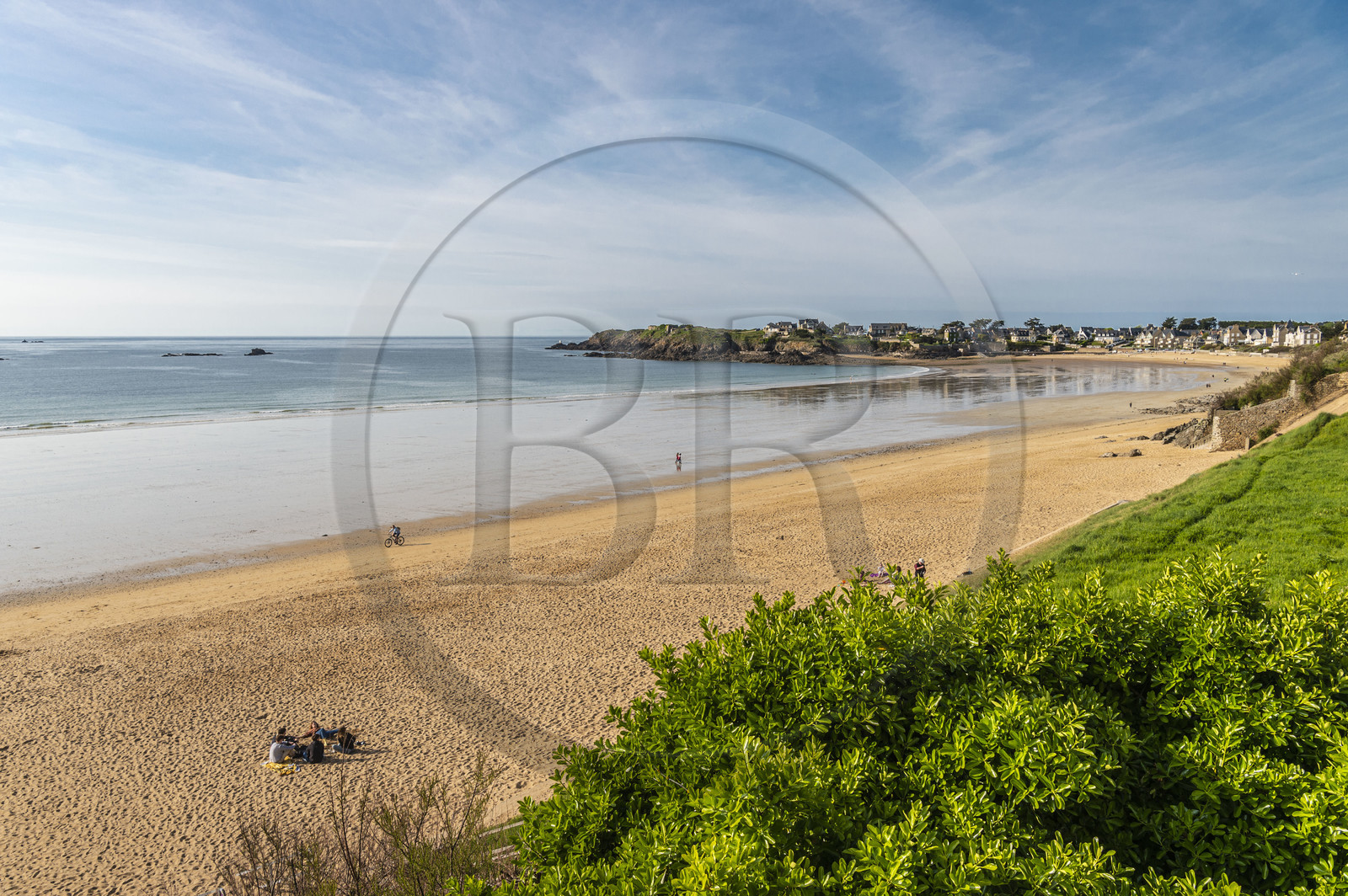France, Ille-et-Vilaine (35), Côte d'Emeraude, Saint-Malo, plage du Mihinic