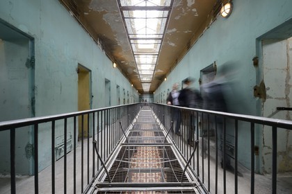 France, Rhone, Lyon, Montluc Prison Memorial, cells from the first floor gallery