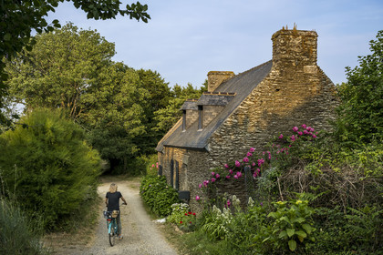 France, Morbihan, Groix Island, Kerohet, traditional house