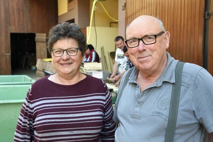 France, Bas Rhin, Fessenheim-Le-Bas, Ferme Weckel, Helene and Leon Weckel