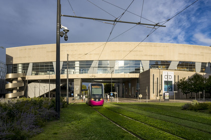 France, Côte-d'Or (21), Dijon, quartier Clémenceau, l'auditorium Robert-Poujade abritant l'opéra