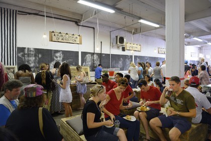 South Africa, Gauteng Province, Johannesburg, Maboneng district, Arts on Main, multi-discipline arts centre in a renovated warehouse that was originally built in 1911, mixing art galleries, bookstores, restaurants and trendy shops