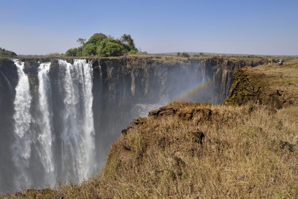 Zimbabwe, Matabeleland North Province,  Zambesi River, the Victoria Falls, listed as World Heritage by UNESCO