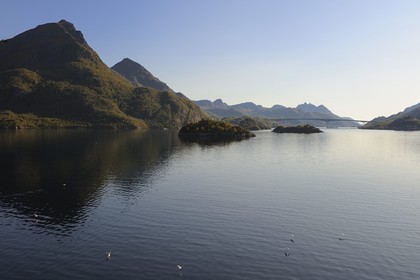 Norvège, Troms, côte sud de l'ile Hinnoya