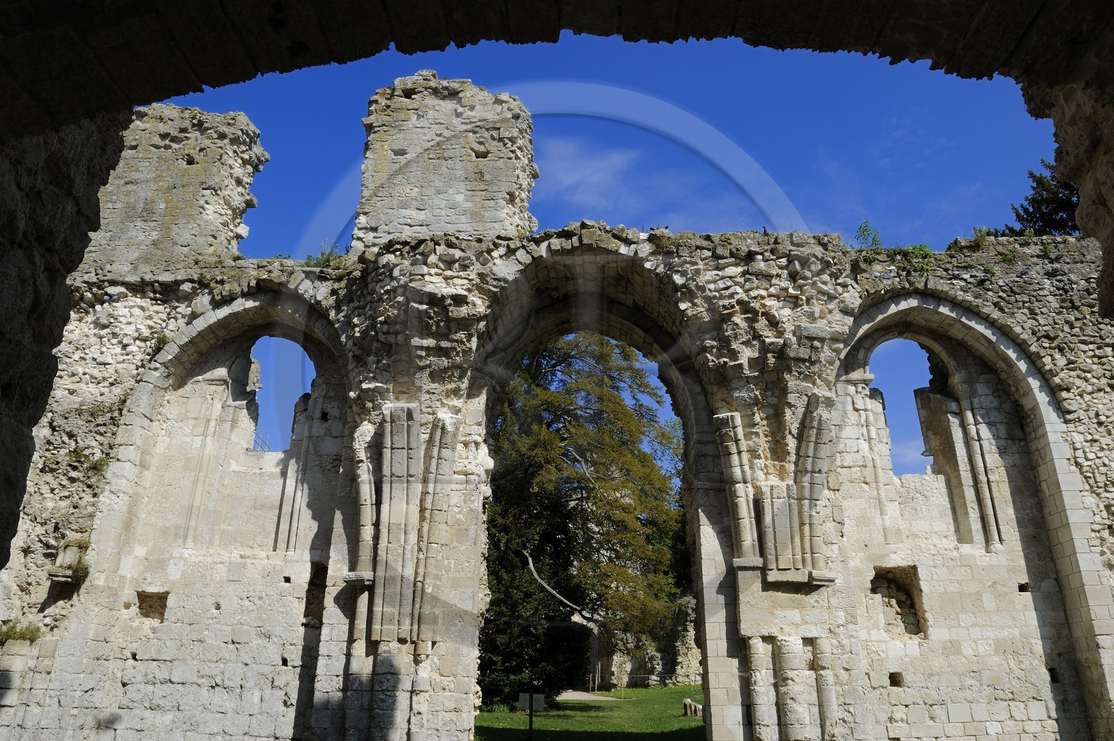France, Seine-Maritime (76), Pays de Caux, Jumièges, abbaye Saint-Pierre de Jumièges fondée au VIIe siècle