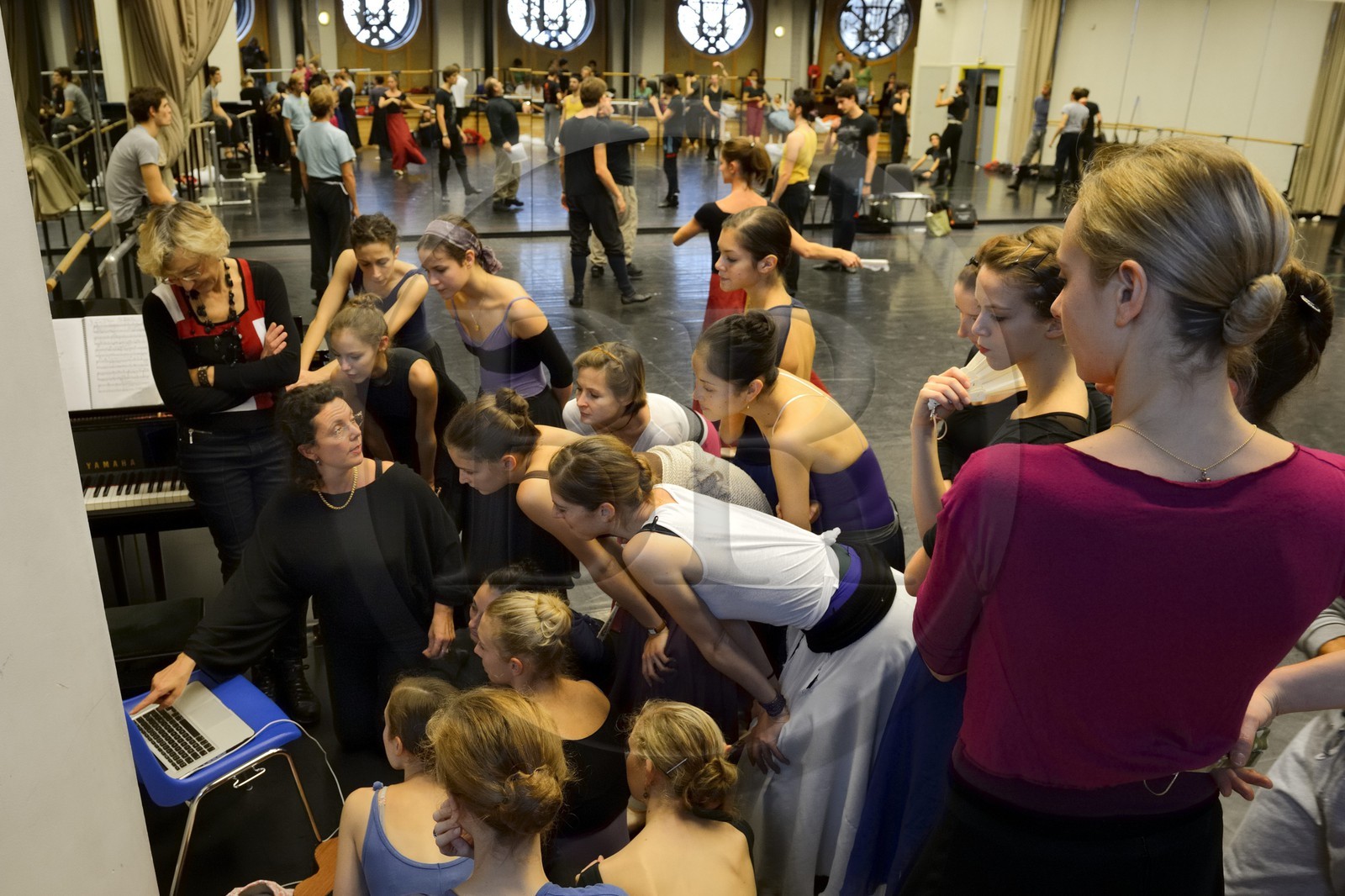 France, Paris, Garnier Opera, rehearsal of Don Quixote, ballet master Clotilde Vayer