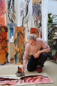 France, l'artiste peintre Michel Pelloille