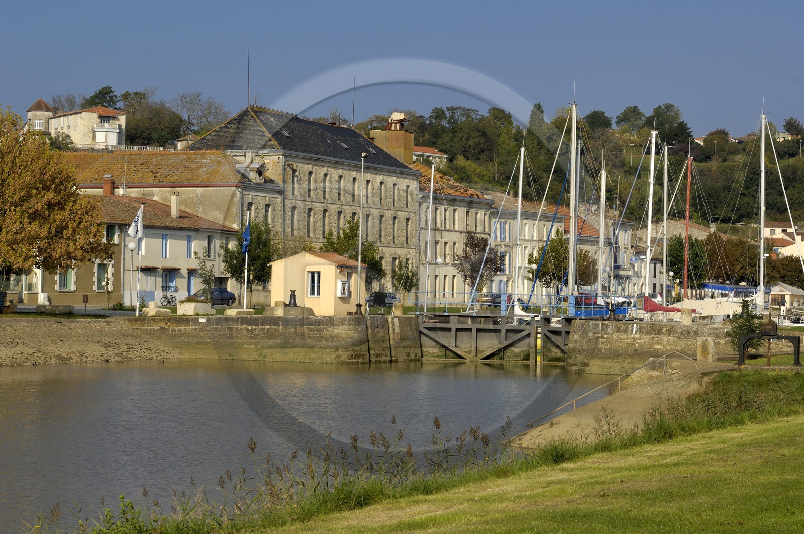 France, Charente-Maritime (17), Mortagne-sur-Gironde, le port