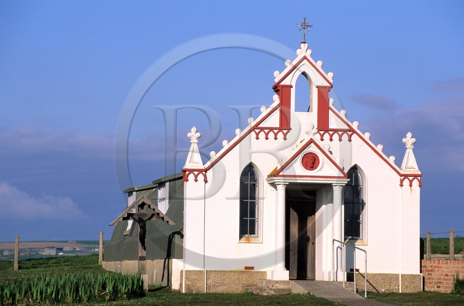 Royaume-Uni, Ecosse, îles Orcades, Mainland à Lamb Holm, the Italien Chapel (la chapelle italienne) datant de la 2ème guerre mondiale
