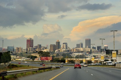 Afrique du Sud, province de Gauteng, Johannesburg, les gratte-ciels du CBD (Central Business District)