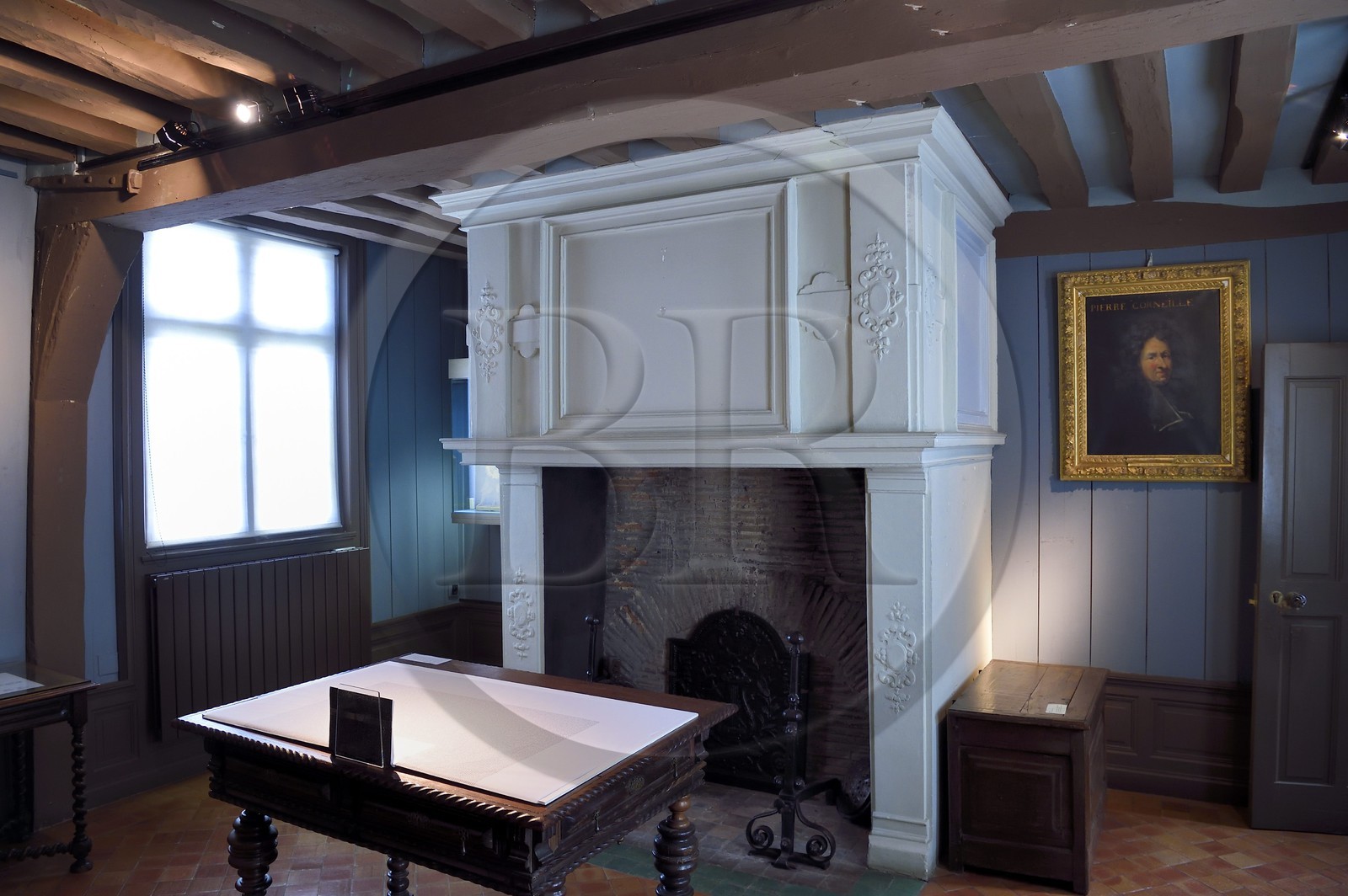 France, Seine-Maritime (76), Petit-Couronne, musée Pierre Corneille, manoir typiquement normand avec ses pans de bois, il a servi de maison de campagne à l'écrivain