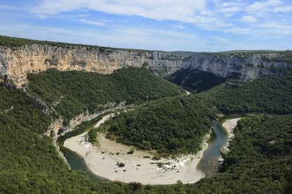 France, Ardèche (07), gorges de l'Ardèche, longue de 30 km, de Vallon Pont d'Arc à Saint Martin d'Ardèche