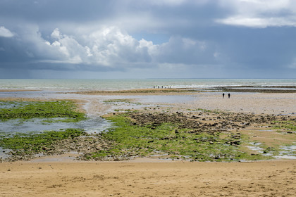 France, Vendée (85), Saint-Vincent-sur-Jard, plage du goulet à marée basse