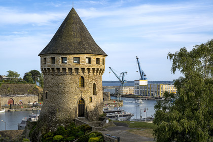France, Finistère (29), Brest, quartier Recouvrance, la Tour de la Motte-Tanguy