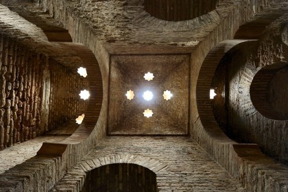 Spain, Andalusia, Granada, mosque baths (hammam) of the Alhambra, listed as World Heritage by UNESCO