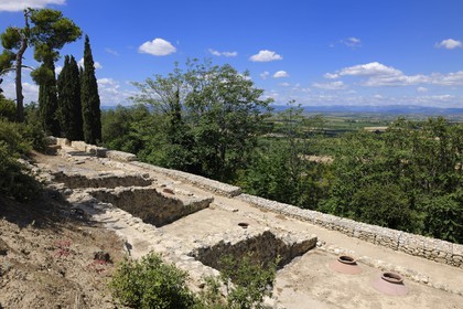France, Herault, Nissan-lez-Enserune, the Oppidum d'Enserune is an ancient hill-town between the sixth century BC and first century AD, silos that have been used for storing food