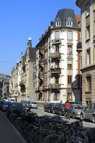 France, Bas Rhin, Strasbourg, Neustadt district dating from the german period, buildings in Sellenick street