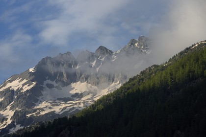 France, Alpes-Maritimes, parc national du Mercantour ( Mercantour national park), Haute-Vesubie, Gordolasque valley, le Grand Capelet (2935m)
