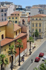 France, Var, Toulon, Saint Francois de Paule Church at the corner of Avenue de la Republique and Place Louis Blanc