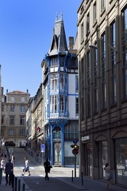 France, Meurthe-et-Moselle (54), Nancy, rue Saint-Jean, l’ancienne graineterie Génin-Louis de style Art Nouveau