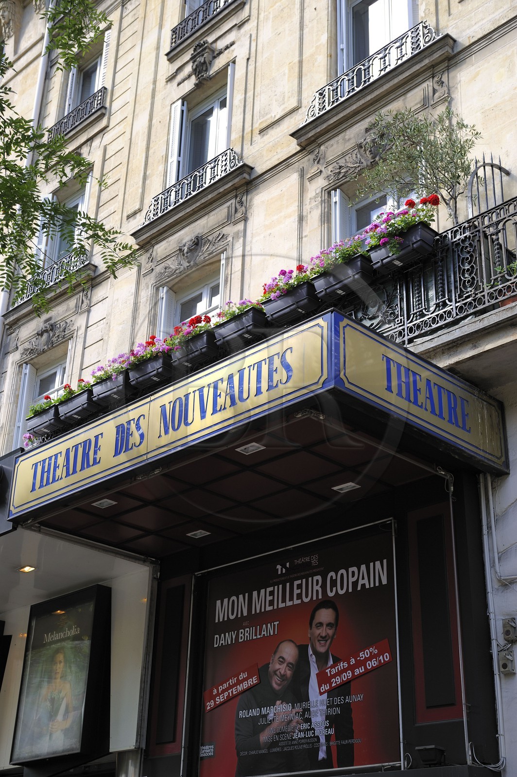 France, Paris (75), le Theatre des Nouveautés sur le boulevard Poissonnière
